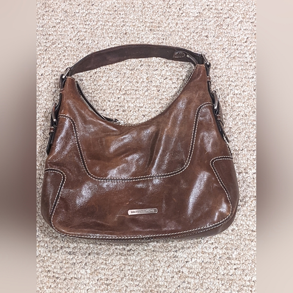 Preowned Women's Michael Kors Brown Leather Shoulder Bag